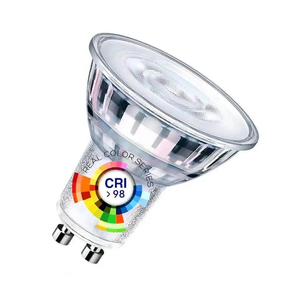Dicroica LED GU10 8W ALTA LUMINOSIDAD - Cristal - 24º - SMD1A1A