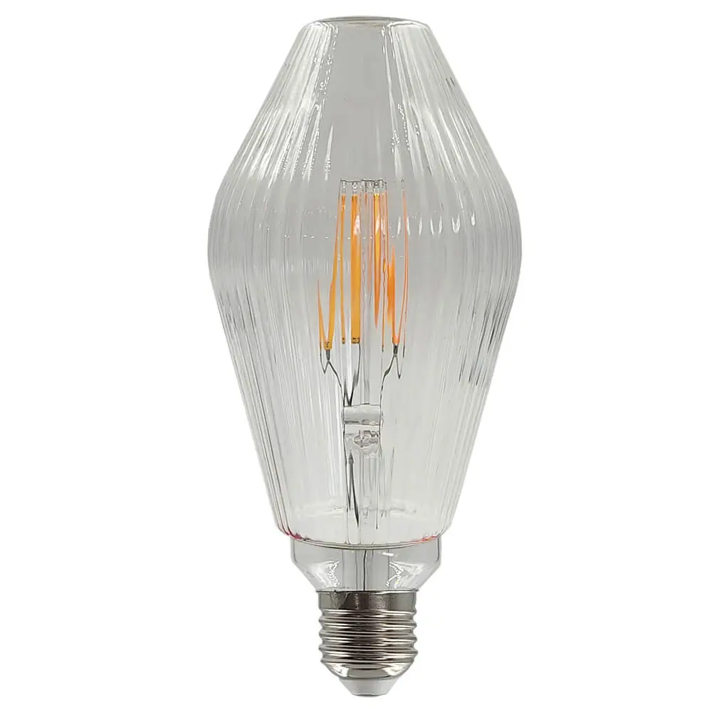 LED Filament Bulb -DIAMOND- Decorative 7W E27 - Amber