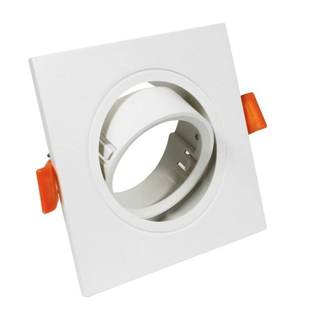 Housing Square Adjustable WHITE for GU10 LED