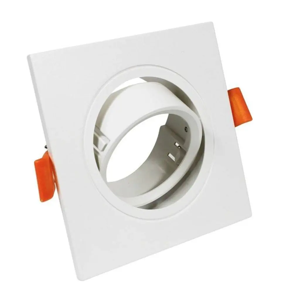 Aro Marco Cuadrado BLANCO Orientable para GU10 LED
