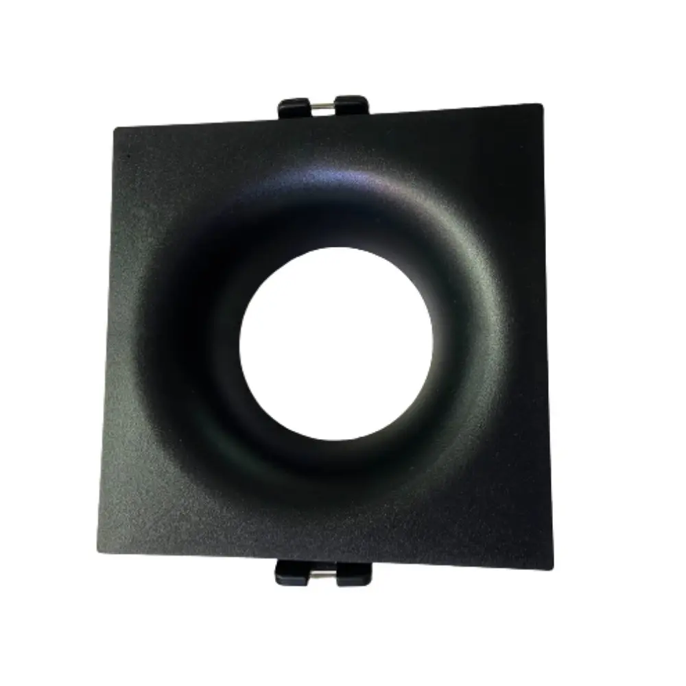 Aro Fijo para Dicroica cuadrado Negro GU10-MR16