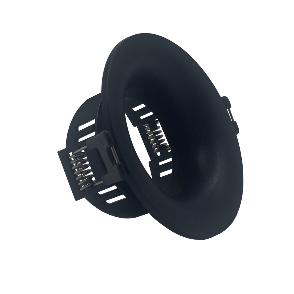 Fixed Ring for dichroic round Black GU10-MR16