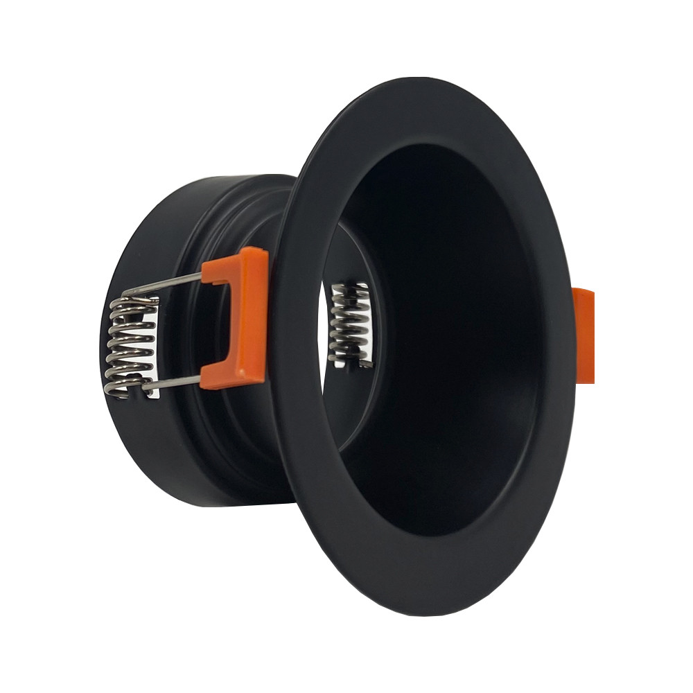 Fixed Circular Ring for GU10-MR16 - BLACK