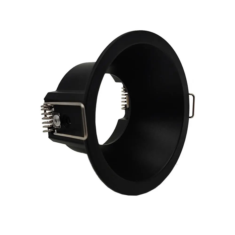 Aro Fijo Circular Para GU10-MR16 - NEGRO