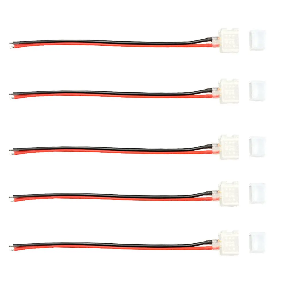 Conector a presión para Neón LED 6X12mm - 24V - 10W + Tapa Final