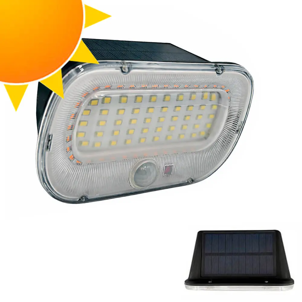 Aplique Solar RING con Sensor de presencia PIR - 5700K+Amarillo