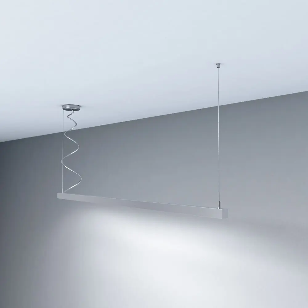 Linear Lamp Pendant - MUNICH MINI SILVER - 0.44m - 0.94m - 1.44m - 1.94m - IP54-Dimmable