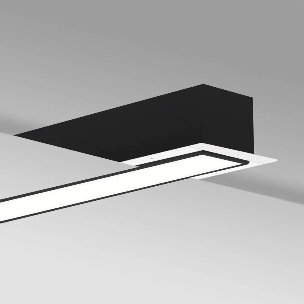 LED Linear Luminaire - Recessed -  MOSCOW MINI BLACK - 0.44m - 0.94m - 1.44m - 1.94m - IP54