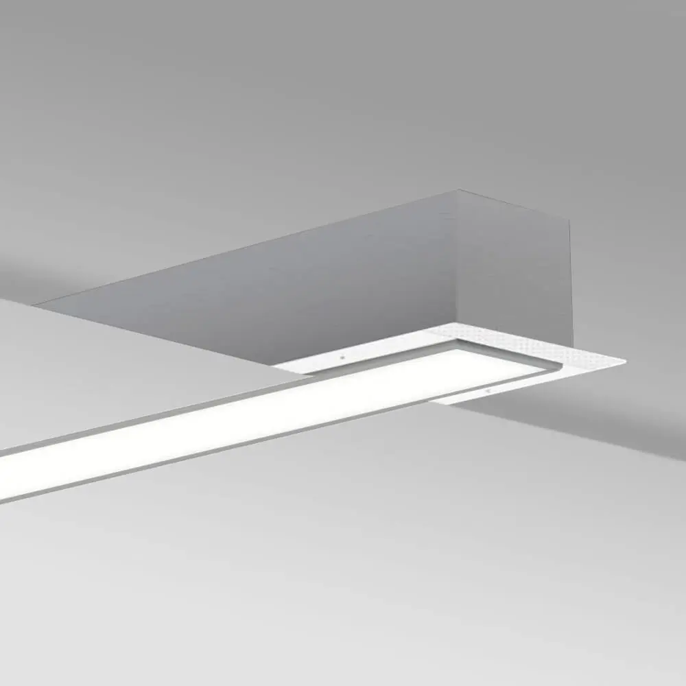 LED Linear Luminaire - Recessed -  MOSCOW MINI SILVER - 0.44m - 0.94m - 1.44m - 1.94m - IP54