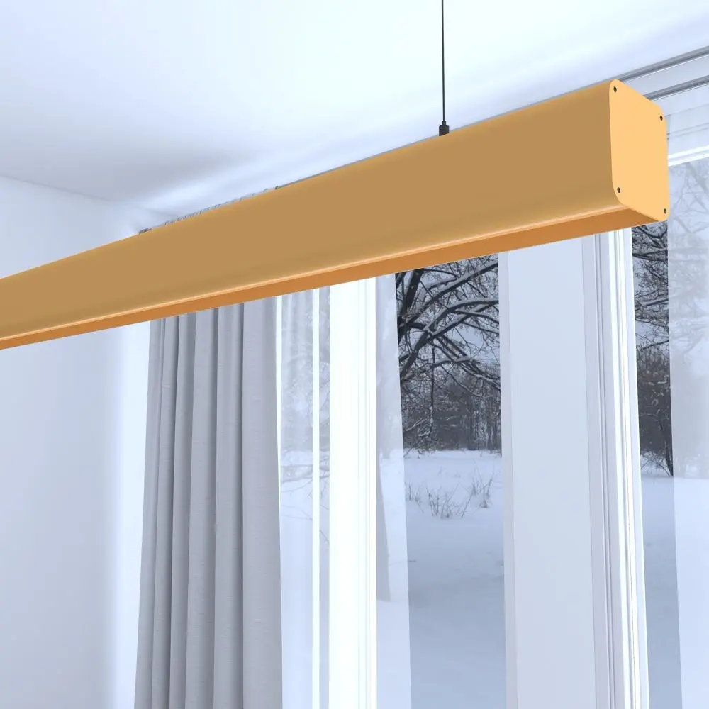 Linear Lamp Pendant LED - ANTHONY pastel yellow- 0.5m - 1m - 1.5m - 2m