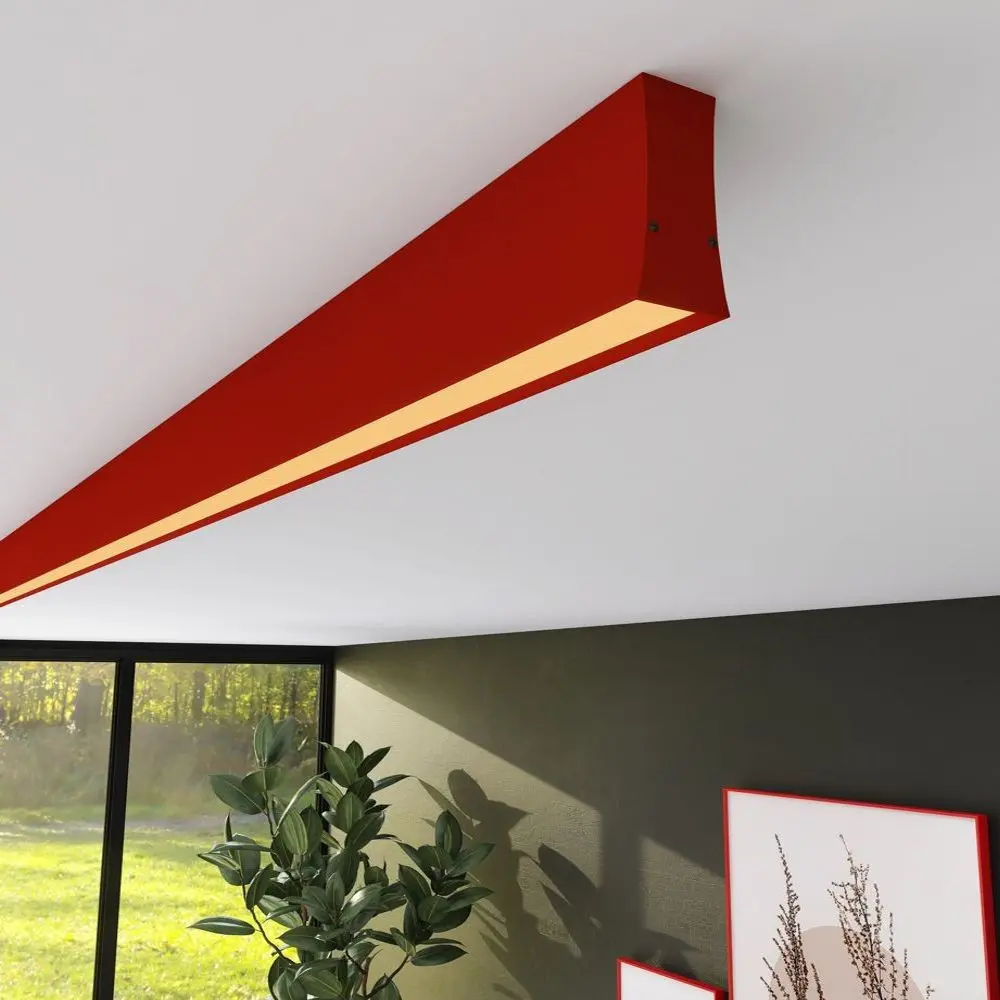 Linear LED Fixture - LOLA Tomato Red - 0.5m - 1m - 1.5m - 2m