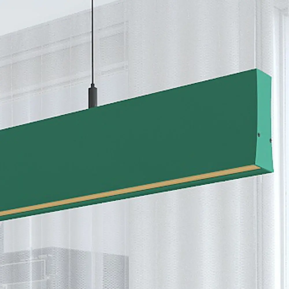Linear LED Pendant Lamp - LOLA Patina Green - 0.5m - 1m - 1.5m - 2m