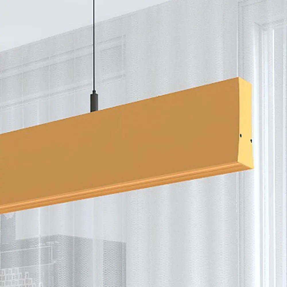 Linear LED Pendant Lamp - LOLA Pastel Yellow - 0.5m - 1m - 1.5m - 2m