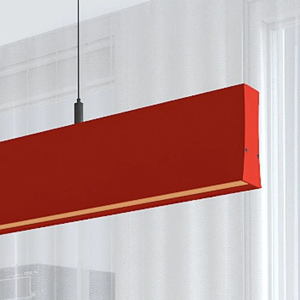 Linear LED Pendant Lamp - LOLA Tomato Red - 0.5m - 1m - 1.5m - 2m