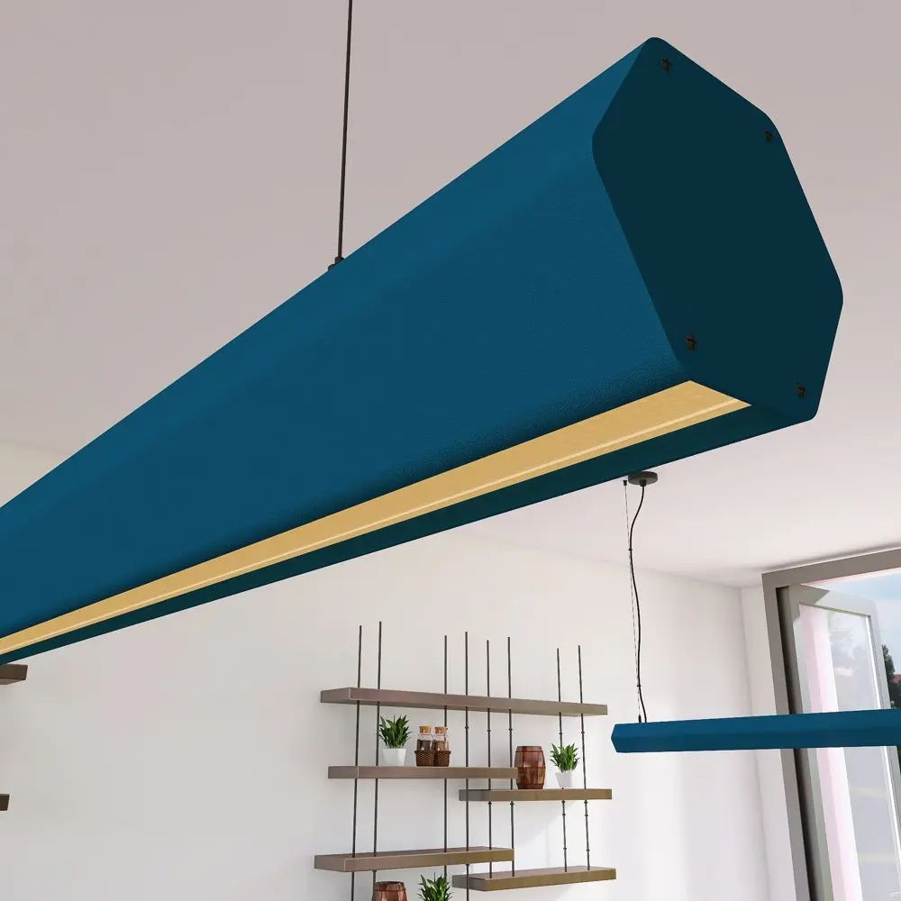 Linear LED Pendant Lamp - PACO Azure Blue - 0.5m - 1m - 1.5m - 2m
