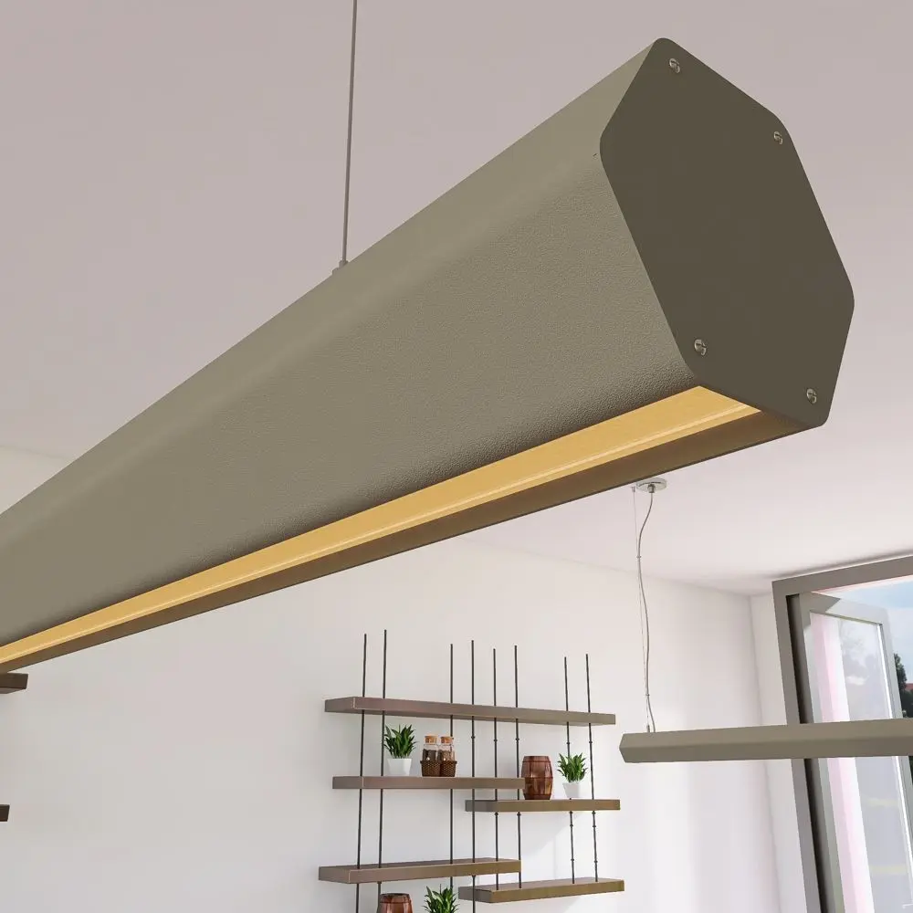 Linear LED Pendant Lamp - PACO Stone Gray - 0.5m - 1m - 1.5m - 2m