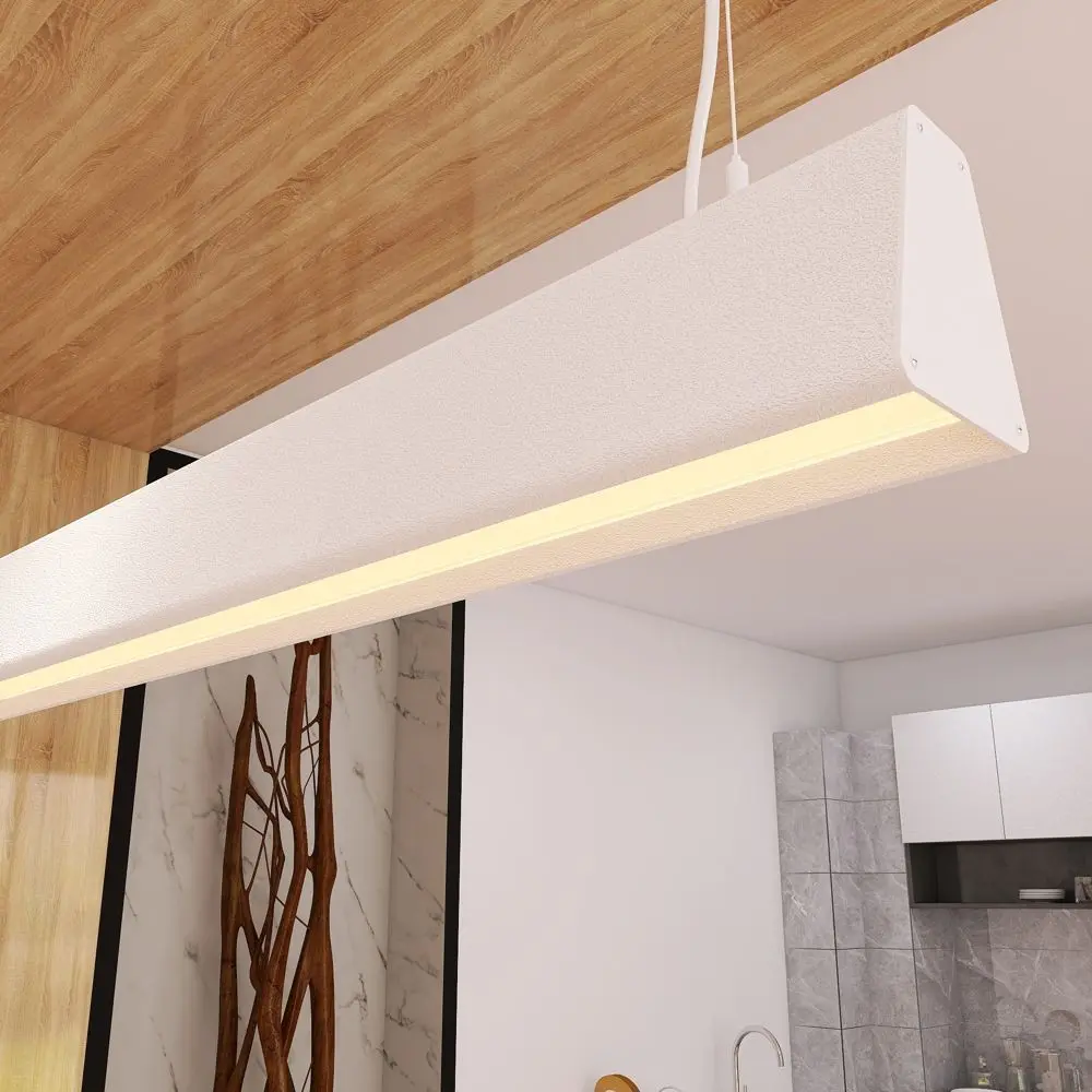 Linear LED Pendant Lamp - CARMEN White - 0.5m - 1m - 1.5m - 2m