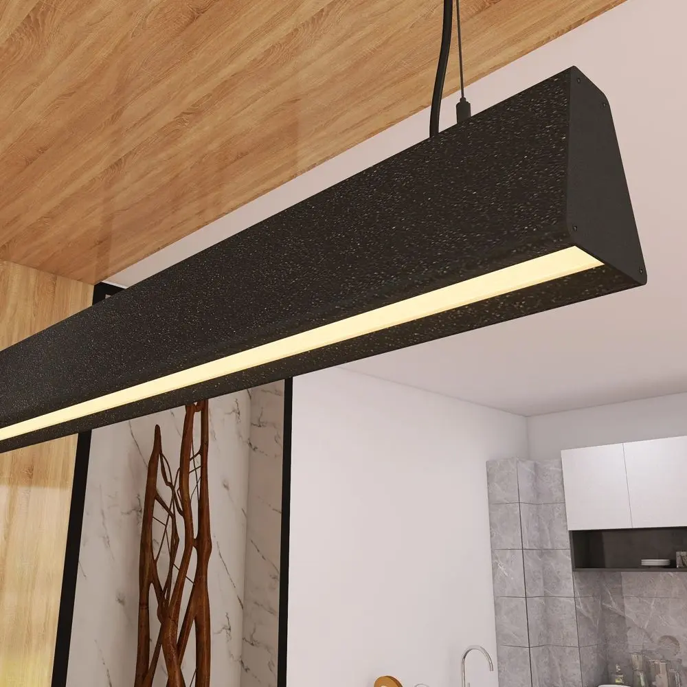Linear LED Pendant Lamp - CARMEN Black - 0.5m - 1m - 1.5m - 2m