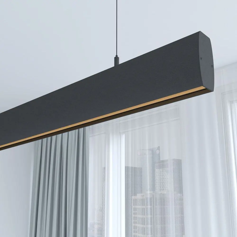 Linear LED Pendant Lamp - RICARDO Black - 0.5m - 1m - 1.5m - 2m