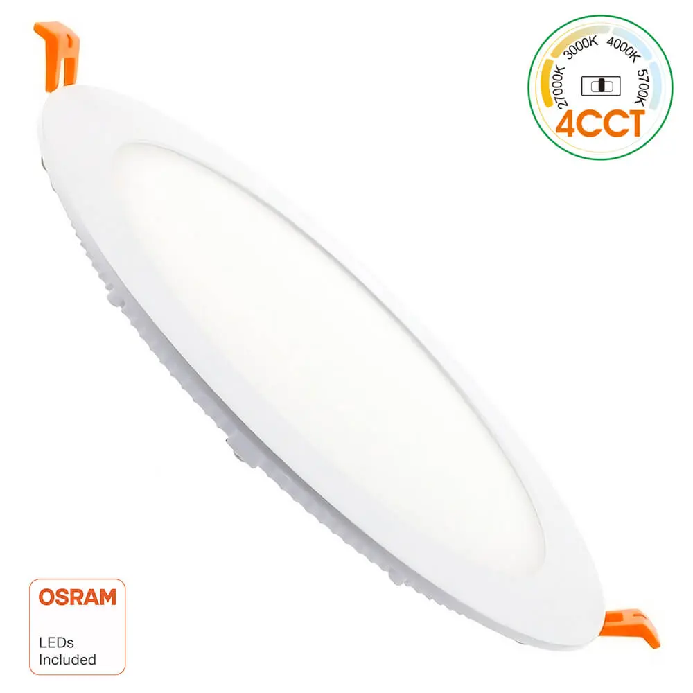 Circular Slim LED Panel 24W 4CCT Select | OSRAM CHIP DURIS E 2835 - Cutout 205mm