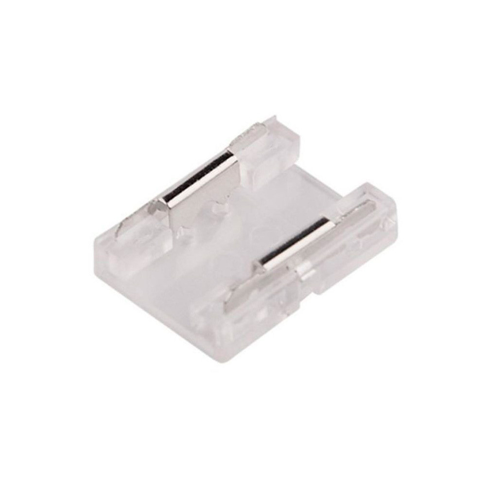 Pack 10 Transparent Connectors for joining LED COB + SMD strips - 8mm - 10mm - IP20