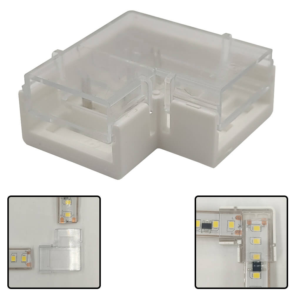 COB - Striscia LED bianca calda, angolo, 10 mm, 2 pin, 6 pezzi a forma