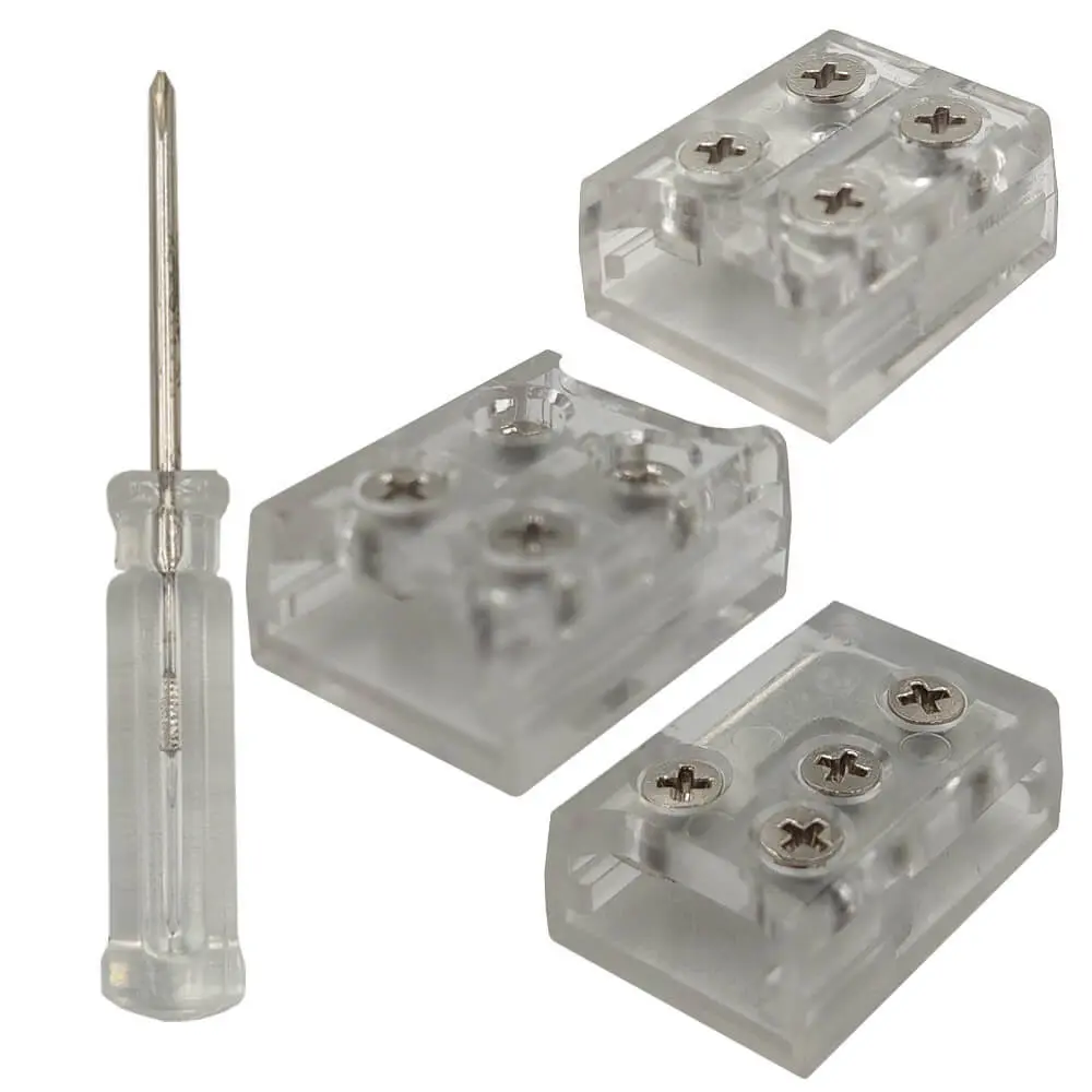 KIT Conectores para tiras LED COB + SMD + Destornillador - 10mm - IP20