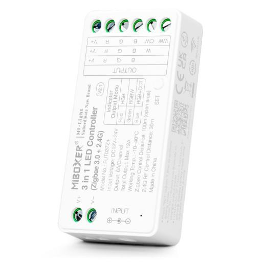 Digital SPI LED Controller for RGB + RGBW + RGBIC LED Strips - 2.4GHz - 5-24V