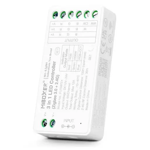 Controladora LED Digital SPI para Tiras LED RGB + RGBW + RGBIC - 2.4GHz - 5-24V