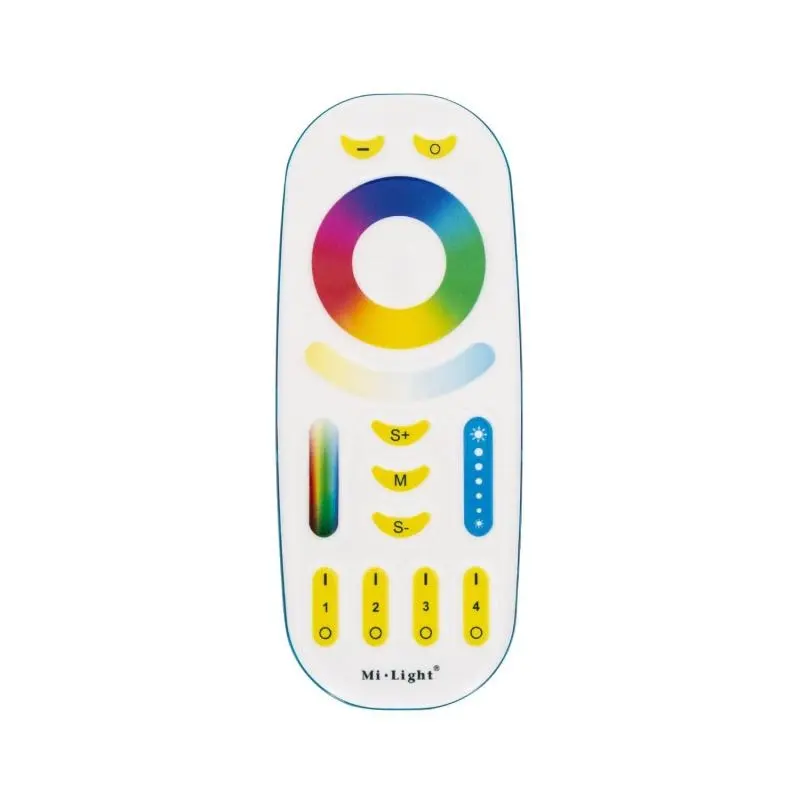 RF-fjernkontroll for monokrom LED + RGB + CCT + 4 soner