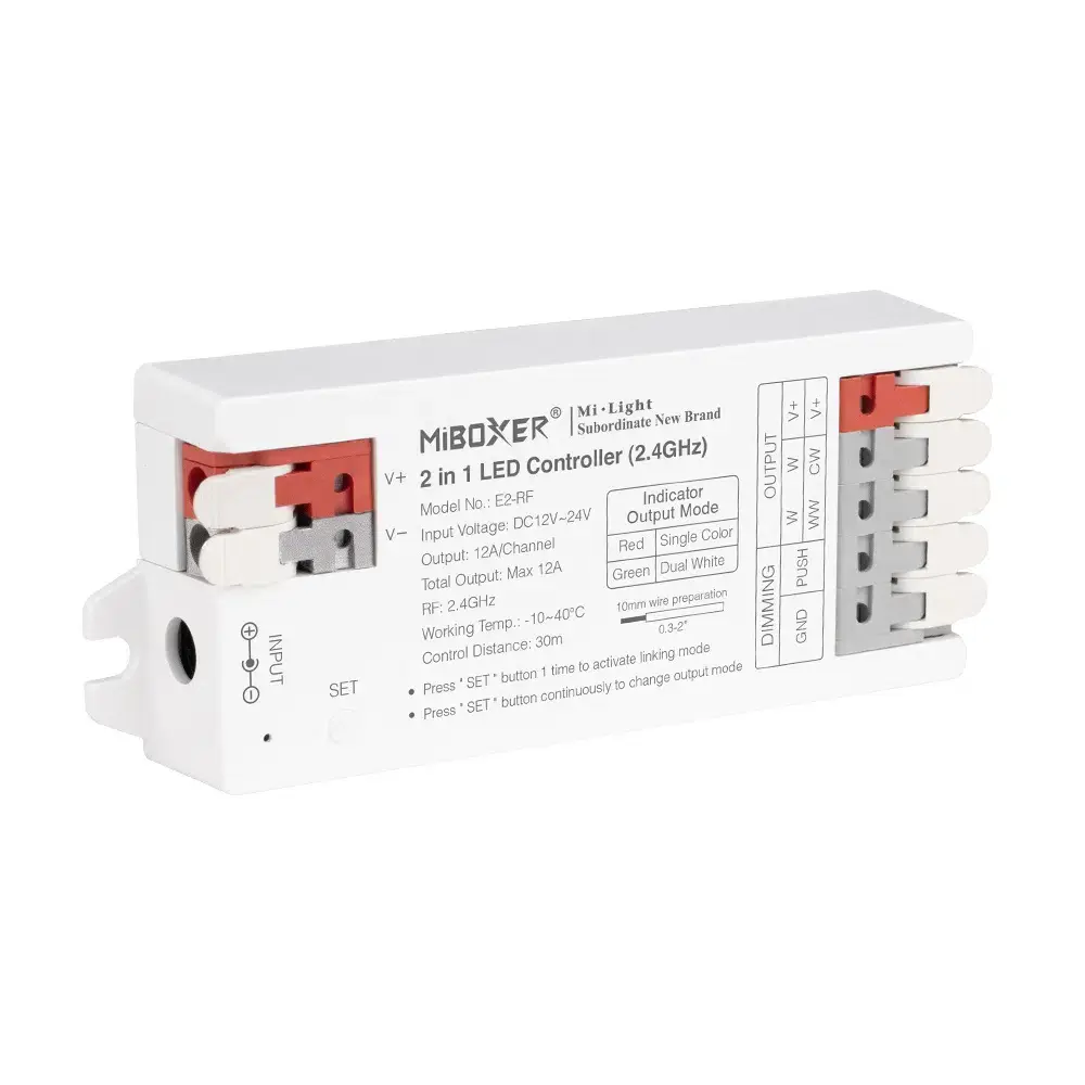 LED Controller 2-in-1 Single Color + CCT - 2.4 GHz RF