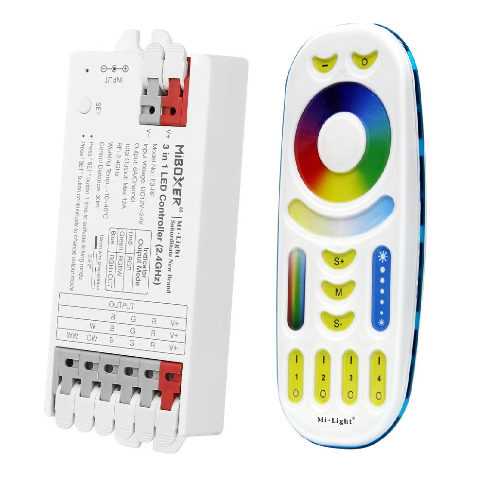 Pack LED Controller CCT - RGB - 12-24V + Remote Control - 2.4GHz