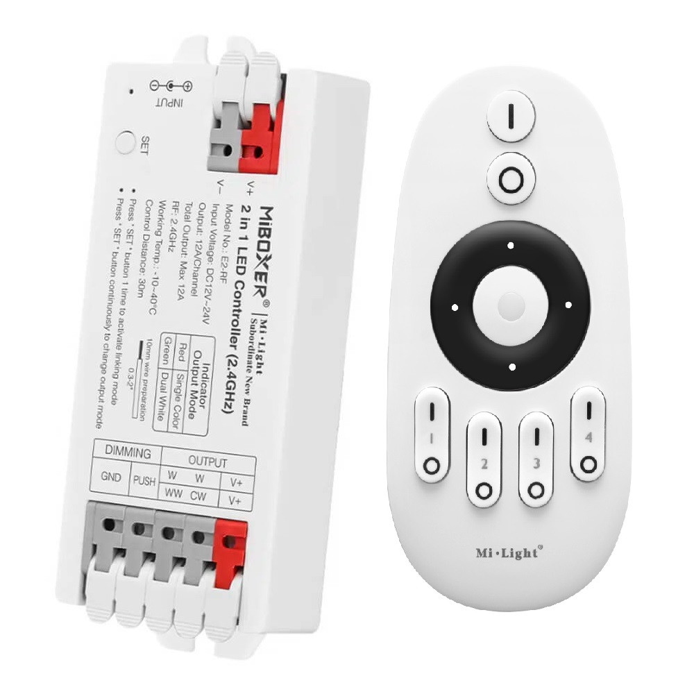 Pack LED CCT Controller 12-24V + Remote Control - 2.4GHz