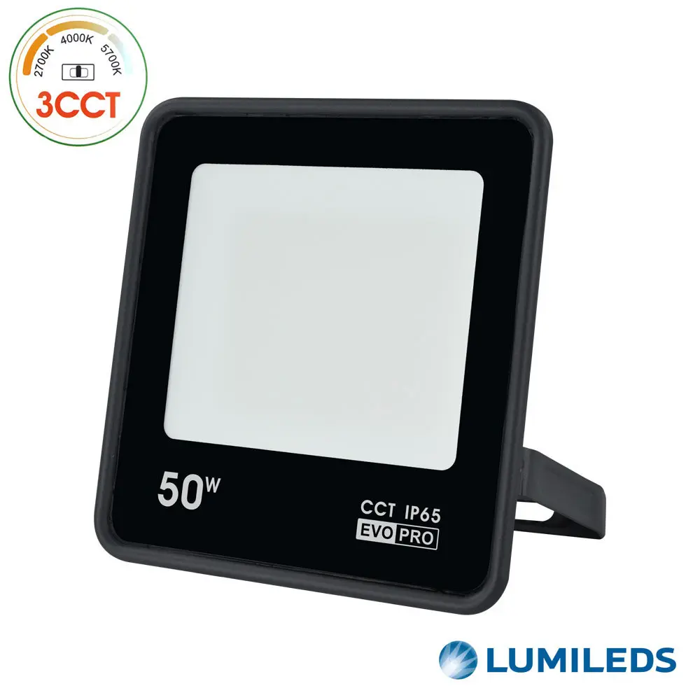 Foco Proyector Exterior LED 50W - EVO PRO - CCT - Chip Lumileds