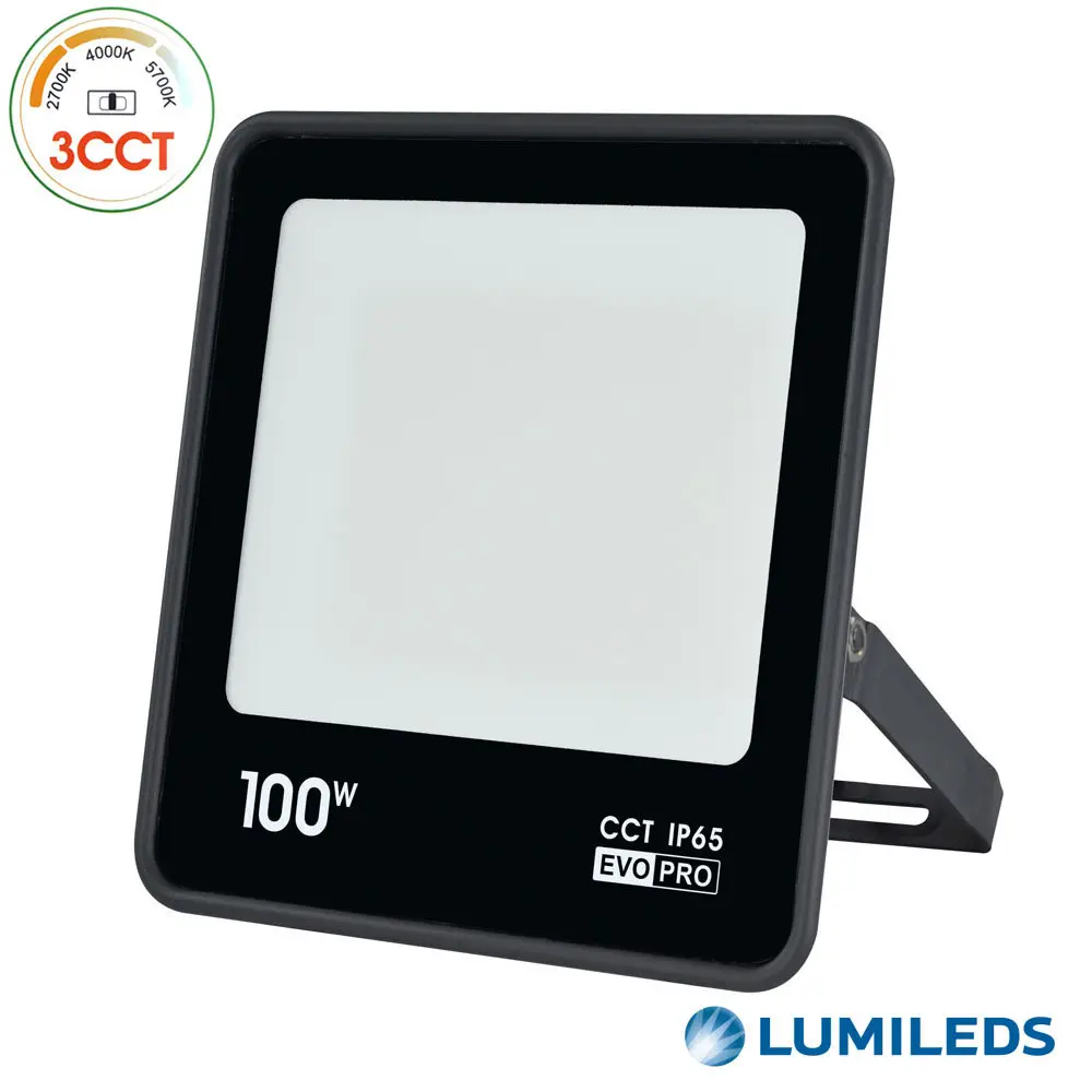 Foco Proyector Exterior LED 100W - EVO PRO - CCT - Chip Lumileds