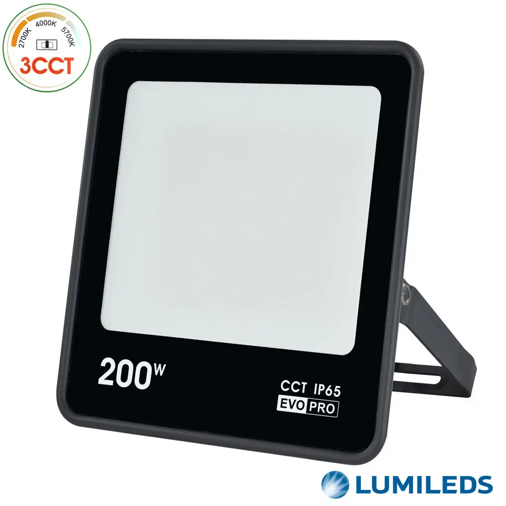 Outdoor LED Floodlight 200W - EVO PRO - CCT - Lumileds Chip