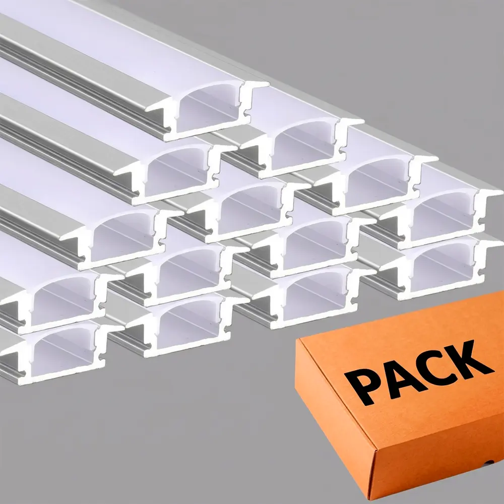 PACK - Profilo Alluminio - 2 metri -Ale- Da incassare