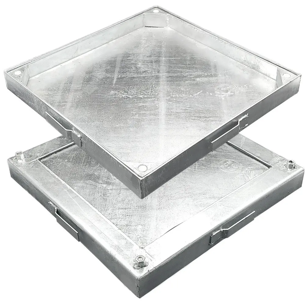 Tapa de Arqueta Estanca Rellenable Antiolores de Acero Galvanizado