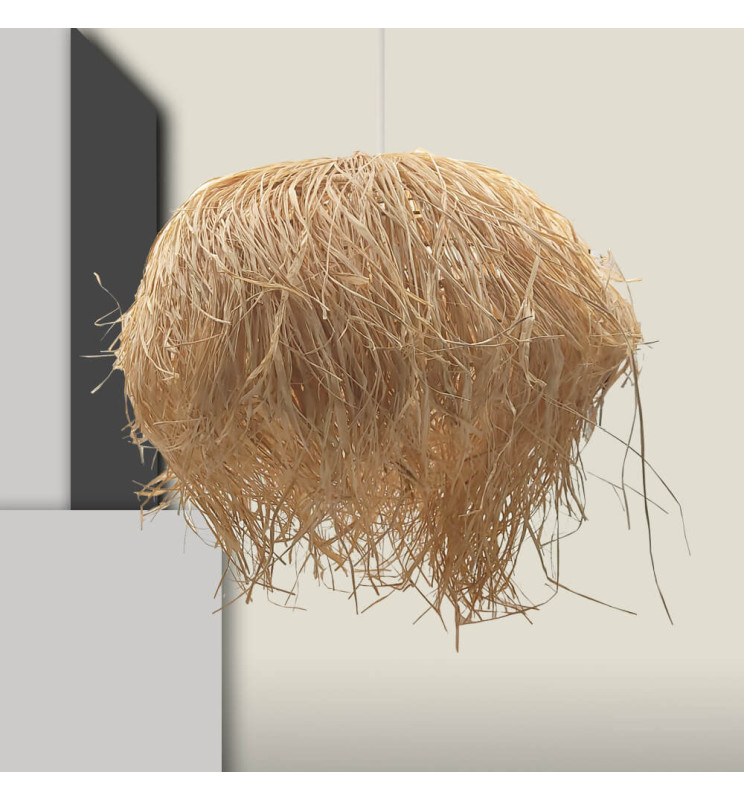 Pendant Lamp - RAFFIA UROA - for LED E27