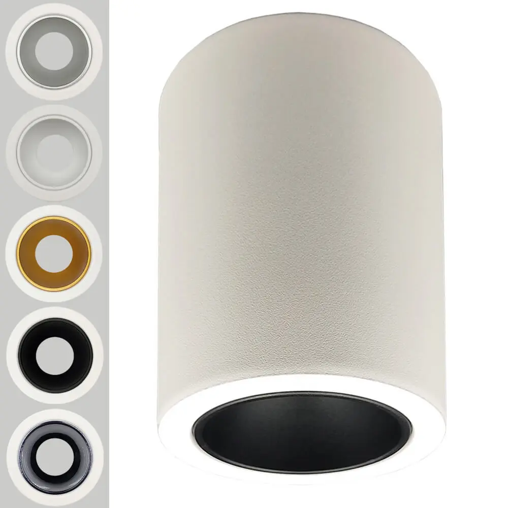 Tilting Ceiling Light - Oculus Series - GU10-MR16 - White Exterior