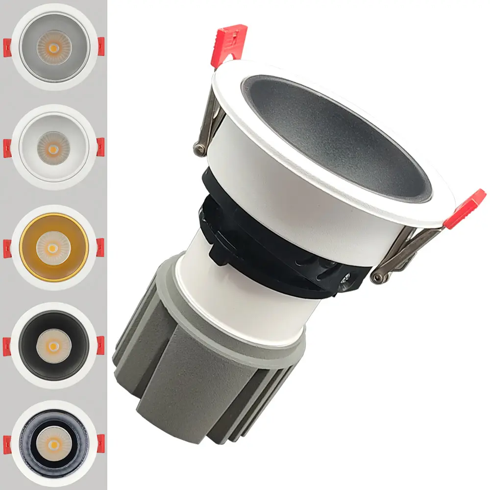 Circular Tilting LED Downlight 15W - White - Oculus Series - CRI+92 - UGR13