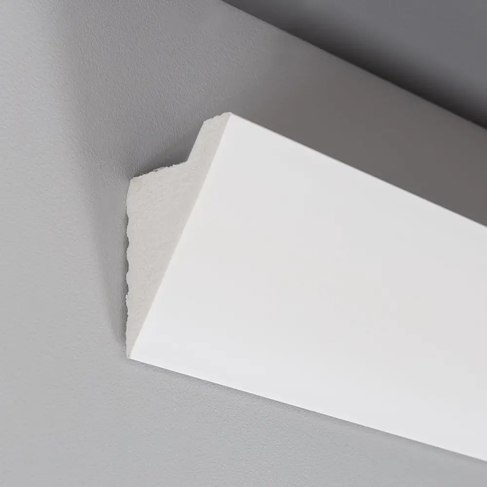 Moldura de Poliestireno - Angular - para tira LED - 2 Metros