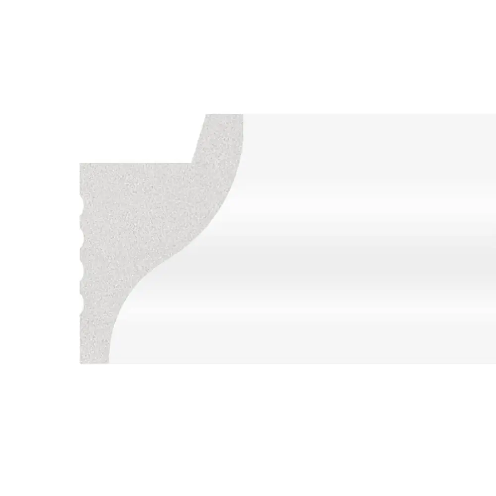 Moldura de Poliestireno - Curve - para tira LED - 2 Metros