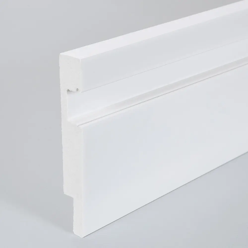Moldura Rodapié de Poliestireno - Frontal - para tira LED - 2 Metros
