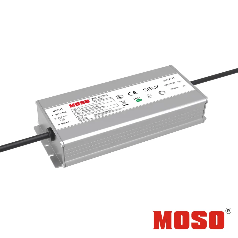 Professionelles Netzteil - MOSO - 24V 350W - IP67 - 14.6A