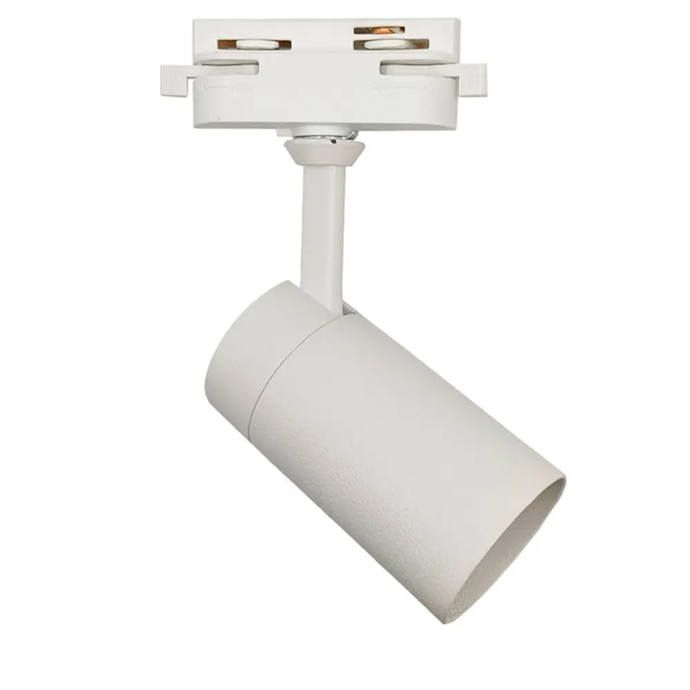 Track Spotlight - BORNE WHITE - For GU10 Lamps - Single-Phase Aluminum