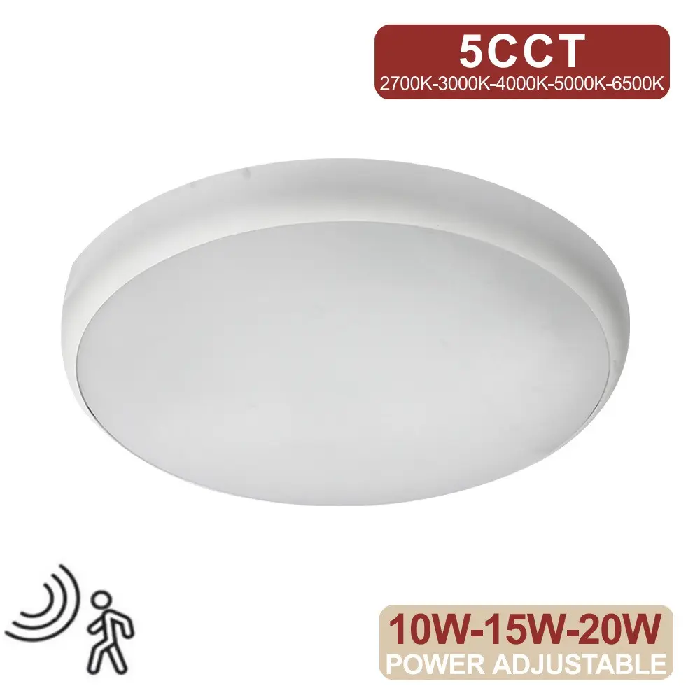 LED Ceiling Light Adjustable Power 20W - 15W - 10W - 5CCT - Radar Sensor - IP44