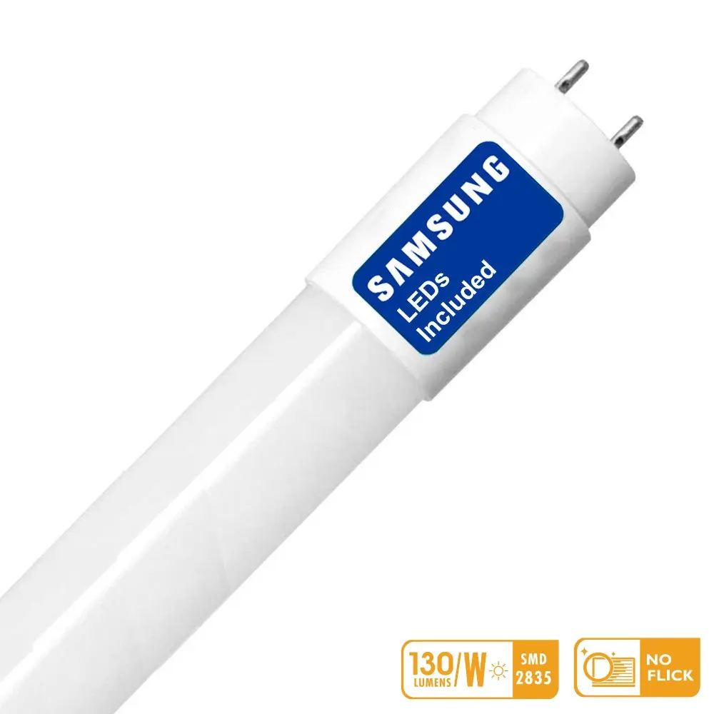 PACK10 - LED Tube 9W Glass 60cm 300º - SMD2835 SAMSUNG - High Brightness 130Lm/W
