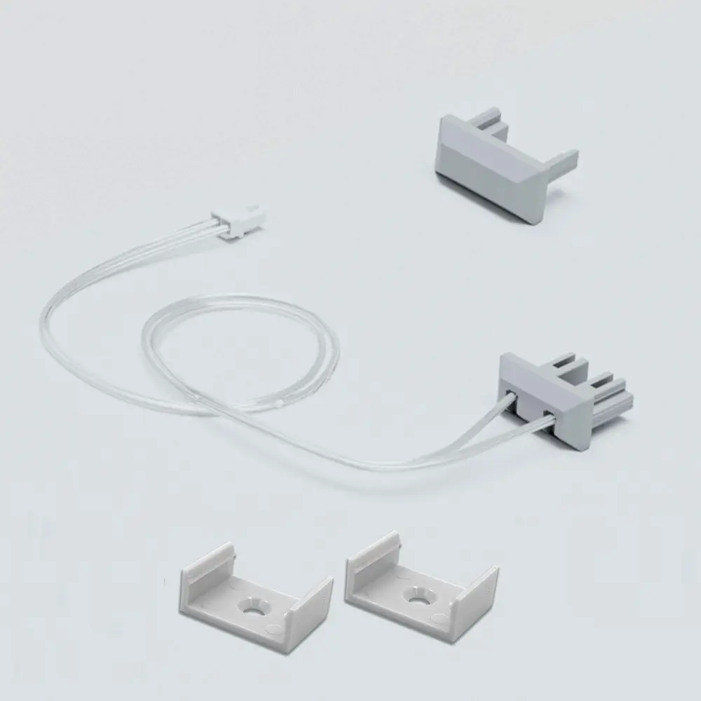 Conector Rápido 100cm + Fijaciones + Tapa Final Para Luminaria EASY CONNECT - 12V - Solución profesional a medida