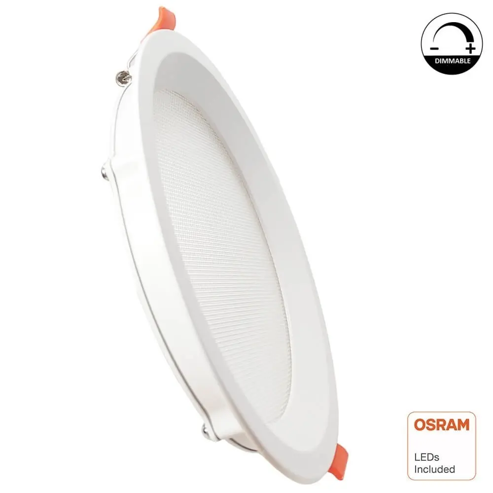 Circular LED Downlight 24W - Dimmable Lifud Driver - OSRAM Chip DURIS E 2835 160Lm/W - UGR17